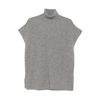 Max Mara Jers&eacute;is de cuello alto - Knitwear - Mujer - Gris - M