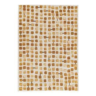 Louis De Poortere Alfombra de poli&eacute;ster marr&oacute;n, 140x200 cm