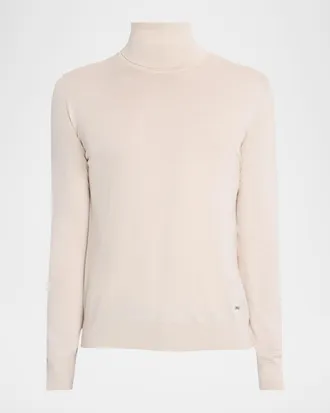Brioni Men & apos;s Cashmere and Silk Slim Turtleneck Sweater