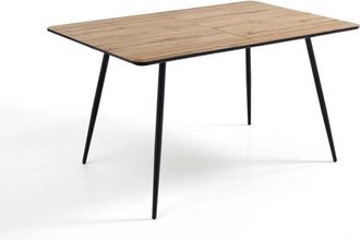 Oresteluchetta Mesa Extensible Efecto Madera Acabado Roble Cm. Al.76xp.80xl.120