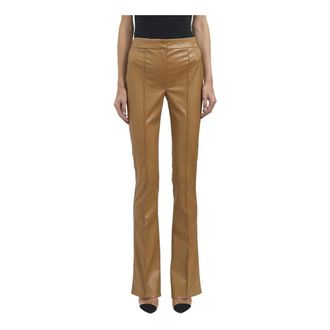 Elisabetta Franchi Pantalones con textura de escamas - Trousers - Mujer - Beige - S