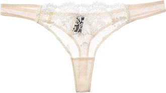 Kiki De Montparnasse Kiki de Montparnasse Juliette Silk-Trim Thong