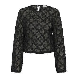 Kaffe Overhemden, Dames, Zwart, L, KArosie Blouse