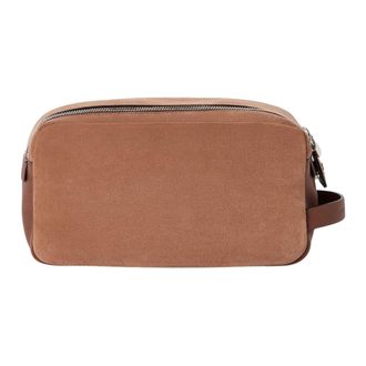 Brunello Cucinelli Neceser de Ante - Bags - Hombre - Marr&oacute;n - ONE SIZE