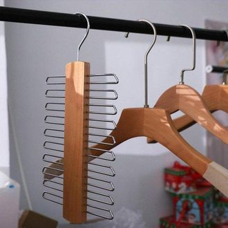 OEM Perchero De Madera Para Corbatas Con 20 Barras, Organizador De Bufandas Y Cinturones, Gancho Para Bufandas, Ideal Para El Dormitorio