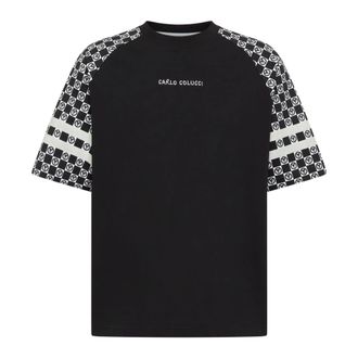 Carlo Colucci Oversize T-Shirt X Mosaic Legacy - Heren - T-shirts - Zwart - XS - Katoen - Tops