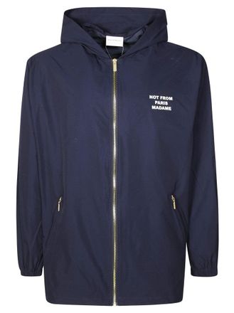 Drôle de Monsieur Hooded Zip-Up Jacket With Minimalist Design