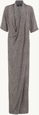 Cortana Kleedjes, Dames, Grijs, 2Xs, Mali Wrap Dress