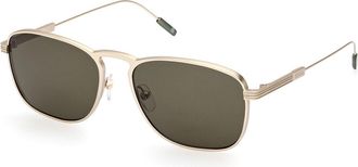 Ermenegildo Zegna EZ0219 32N Mens Sunglasses Gold Size 56