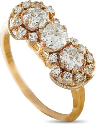 Luxury Bazaar Antique 14K Yellow Gold 1.0ct Diamond Ring MF23-050626