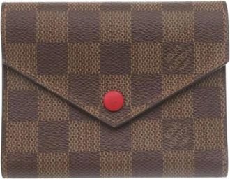 Louis Vuitton Pre-owned Wallets, female, Brown, Size: ONE SIZE Pre-owned Canvas Wallet