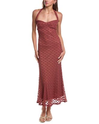 Bardot Mariko Halter Neck Maxi Dress