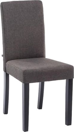 Clp Silla De Comedor Ina En Tela Gris Oscuro Negro