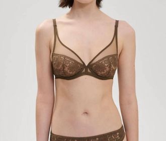 Simone P&eacute;r&egrave;le Amazone D&eacute;collet&eacute; Plongeant Bra In Vert Nomade