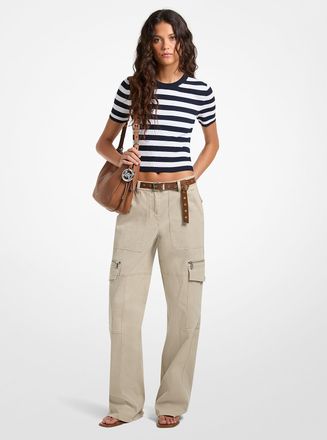 Michael Kors Stretch Cotton Utility Cargo Pants