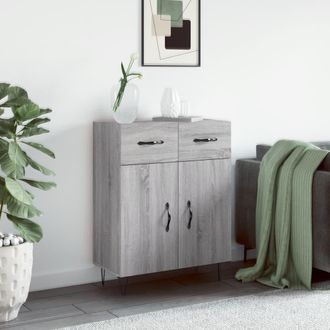 vidaXL Aparador De Madera De Ingenier&iacute;a Gris Sonoma 69,5x34x90 Cm Vidaxl