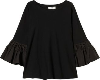 Twin-Set Maglione con maniche ampie - Nero