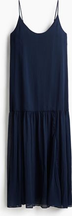 H&M Langes Chiffonkleid - Blue