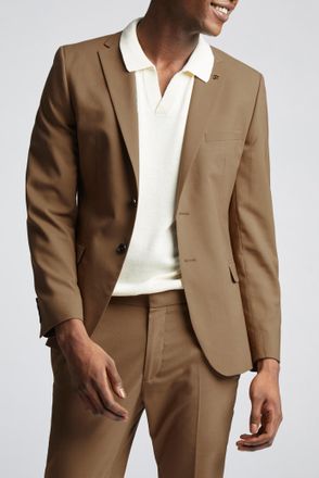 Farah Mens Danbury Pale Jacket - Brown - Size 44 Regular