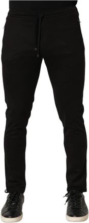 Dolce & Gabbana Jogger Pants - Heren - Slim Fit Broeken - Zwart - S - Wol - Broeken