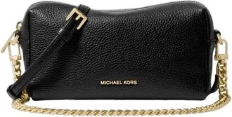 Michael Kors Bryant Small Pebbled Leather Crossbody - Dames - Schoudertassen - Zwart - ONE Size - Leer - Tassen