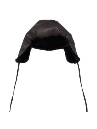 P.A.R.O.S.H. Cappello faux-fur hat - women - Polyester - S - Brown