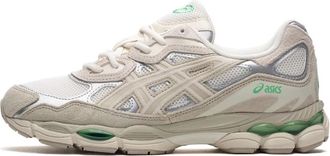 Asics Cream Fossil Sneakers Gel-NYC Stijl - Heren - Sneakers - Groen - 41 1/2 EU - Su&egrave;de - Schoenen