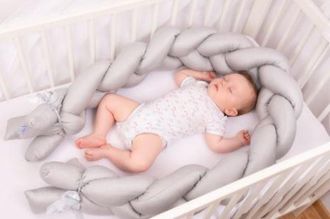 OEM Protector De Cama Con Trenza De Raso, Largo. 200cm