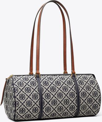 Tory Burch Womens T Monogram Barrel Bag, One Size
