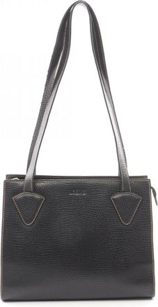 Loewe Black Leather Handbag Tote Bag (Pre-Owned)