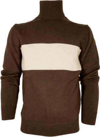 Paul & Shark High Neck Trui - Heren - Coltruien - Bruin - XL - Wol - Truien & Vesten
