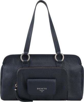Dents Womens Haworth Leather Shoulder Bag - Navy - One Size