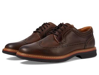 Florsheim Norwalk Wingtip Oxford Mens Lace Up Wing Tip Shoes Brown Crazy Horse : 7.5 W (3E), Lace/Nubuck/Suede