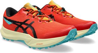 Asics Trailrunningschuh ASICS FUJI LITE 6, Herren, Gr. 44,5, schwarz (rot clay, schwarz), Textil, Schuhe Trailrunningschuh, leichter Trailrunningschuhe