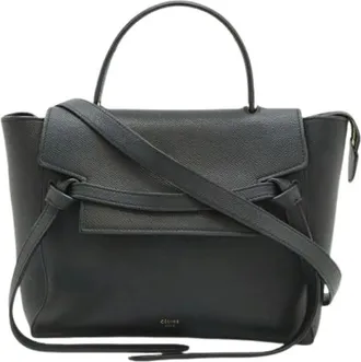 Celine Pre-owned Belt Bags, female, Black, Size: ONE SIZE Pre-owned Vintage Shoulder Bag