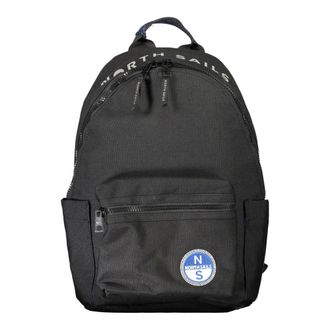 North Sails Tassen, Heren, Zwart, ONE Size, Zwarte Rugzak met Laptopvak