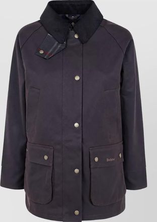 Barbour cotton single-breasted coat