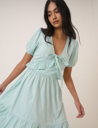 Nobody's Child Mint Green Tiered Katie Midi Dress