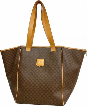 Celine Brown Pvc Tote Bag (Pre-Owned)
