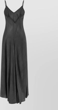 Pinko v-neck satin maxi dress