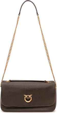 Pinko Click Soft Horiz Chain - female - PINKO - Shoulder Bags - Brown - ONE SIZE - Bags