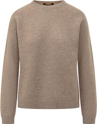 Fabiana Filippi Brown Knitted Crew Neck Sweater