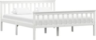 vidaXL Vidaxl - Estructura De Cama Sin Colch&oacute;n Madera De Pino Blanco 160x200 Cm