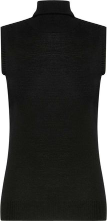 Sportmax Sleeveless Top In Pure Wool