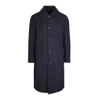 Lubiam Blue Wool Coat
