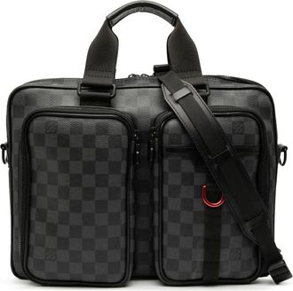 Louis Vuitton 2020 Damier Graphite Utility business bag - Black