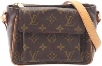 Louis Vuitton Pre-owned Cross Body Bags, female, Brown, Size: ONE SIZE Pre-owned Vintage Canvas Cross Body Bag