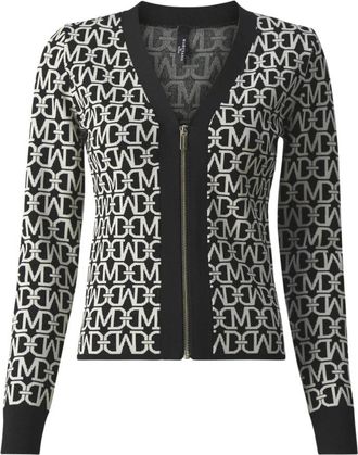 Marciano Mati Allover Jacquard LS - Dames - Vesten met rits - Zwart - XS - Hoodies & sweatvesten
