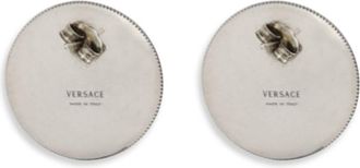 Versace Womens Earrings Coins Palladium-Gold Brass Palladium/gold