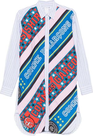 Comme Des Garçons Camicia a righe - Bianco